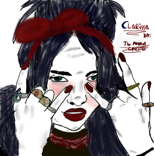 Clarissa - created by The masked creator with paint