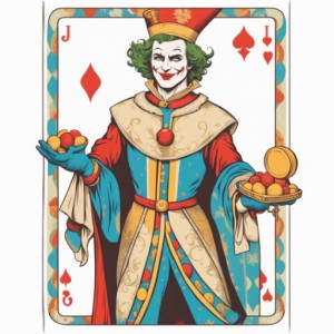 AI Playing Card - Joker 2  sumo work created by 