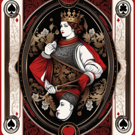 AI playing card - created by Wilhelm Eberhard with paint