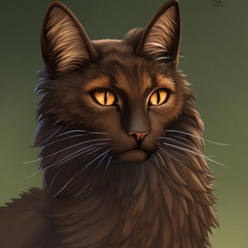 AI version of Iris the cat - dicipta oleh The_Comic_Maker dengan paint