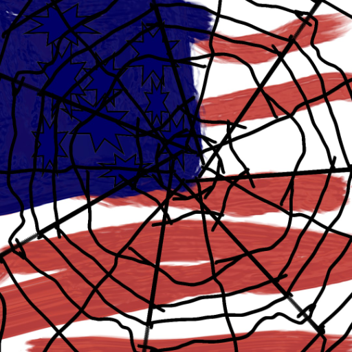 americanspider - created by Alexis R McCloskey with paint