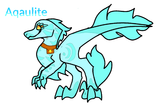 Aqualite The Globe Raptor - criado por Dragon_Drawer com paint