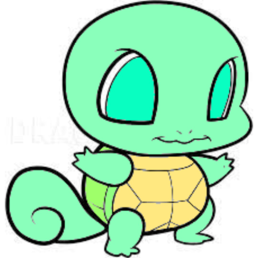 Baby Squirtle - created by Anna with paint