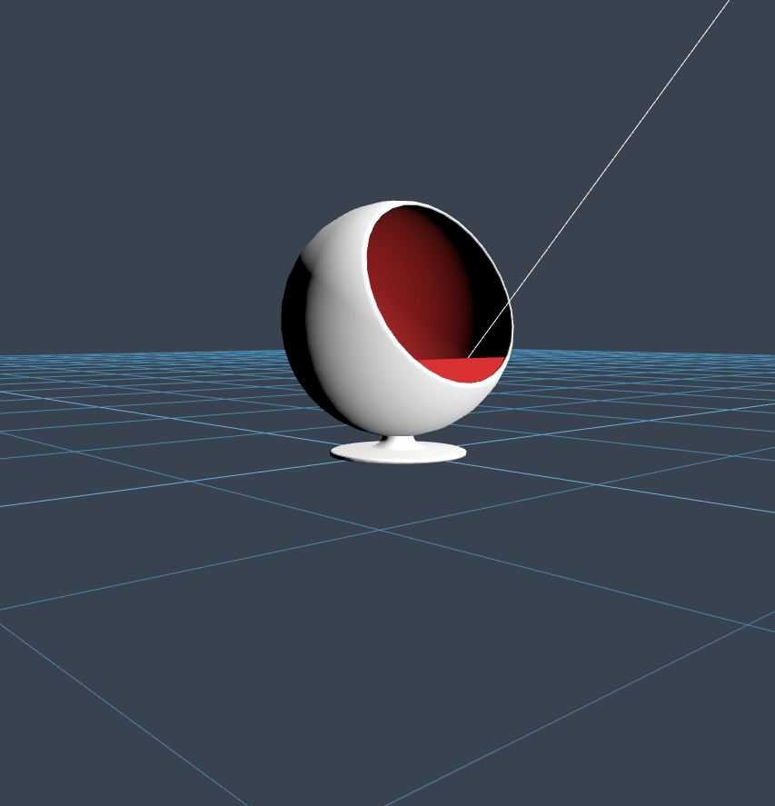BallChair - created by Niilo Korppi with 3D