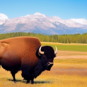Bison  sumo work created by 