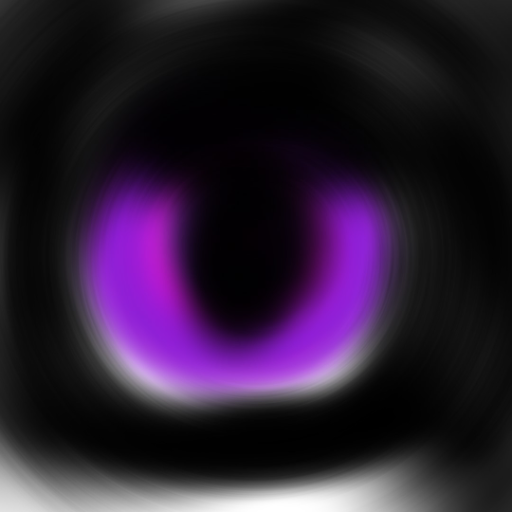 Black cat , Purple eye - created by Kiyra Marjamaa-Warner with paint