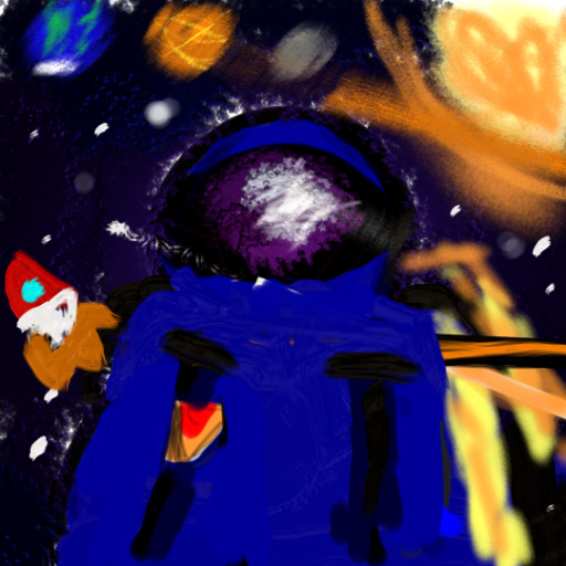 Blue Astronoaght  credits to Fabian - created by AJ with paint