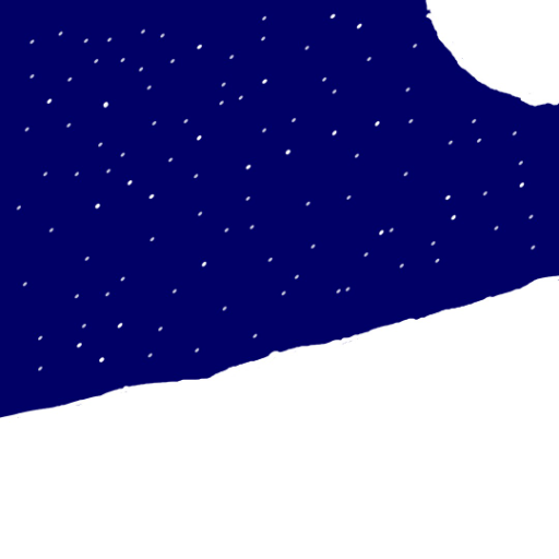 Bright Snow on a Dark Night - created by sourgummyworms5903 with paint