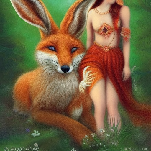 BunnyFox - created by SuperGirl with paint