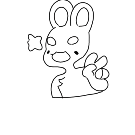 BUNNYYY - created by StarJellyCreates with paint