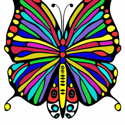 butterfly - تم إنشاؤها بواسطة svanuel مع paint