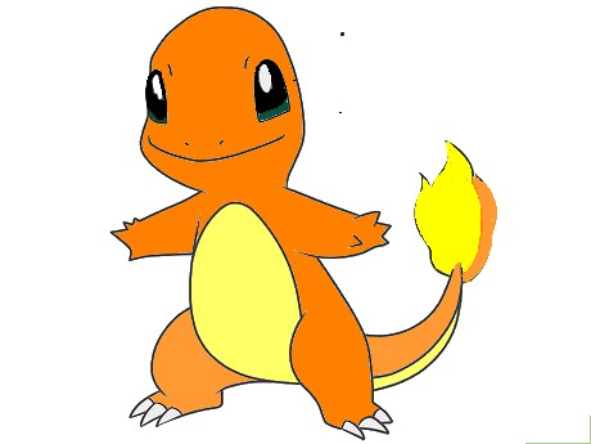 charmander - created by Kokokid with paint