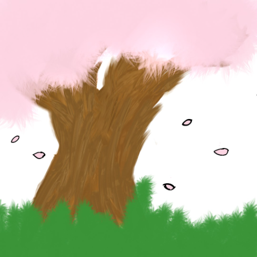 Cherry blossom tree - created by Everest~the~lynx with paint