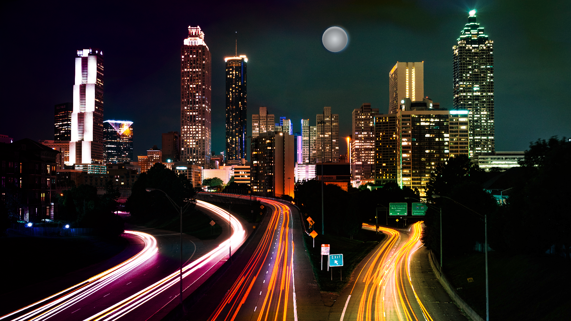 city lights 2 - vytvořil Henri Huotari s paint