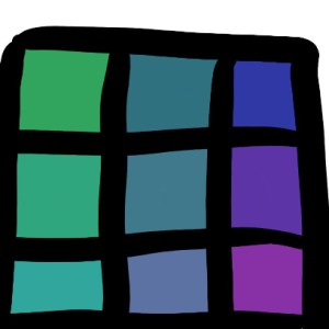 color palette green blue purple  sumo work created by 