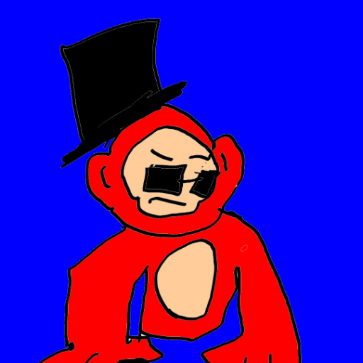 Cool monke - created by uni with paint