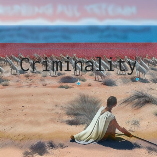 Criminality - created by Flapjack Octopus with paint