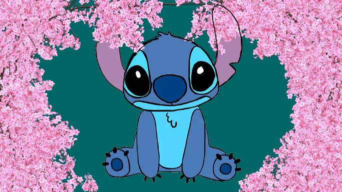 cute stitch drawing - created by Kokokid with paint