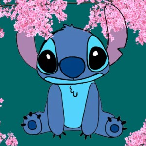 cute stitch drawing  sumo work created by 