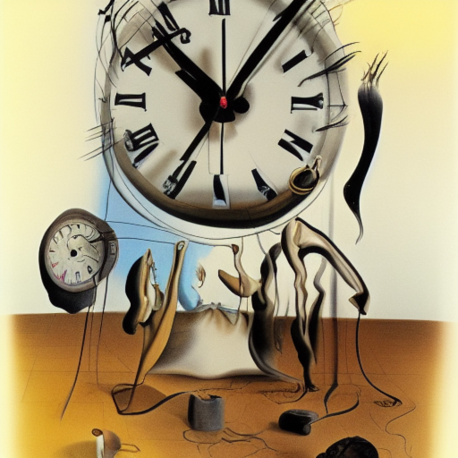 Dali clock&#039;s - imeundwa na Hannu Koistinen na paint