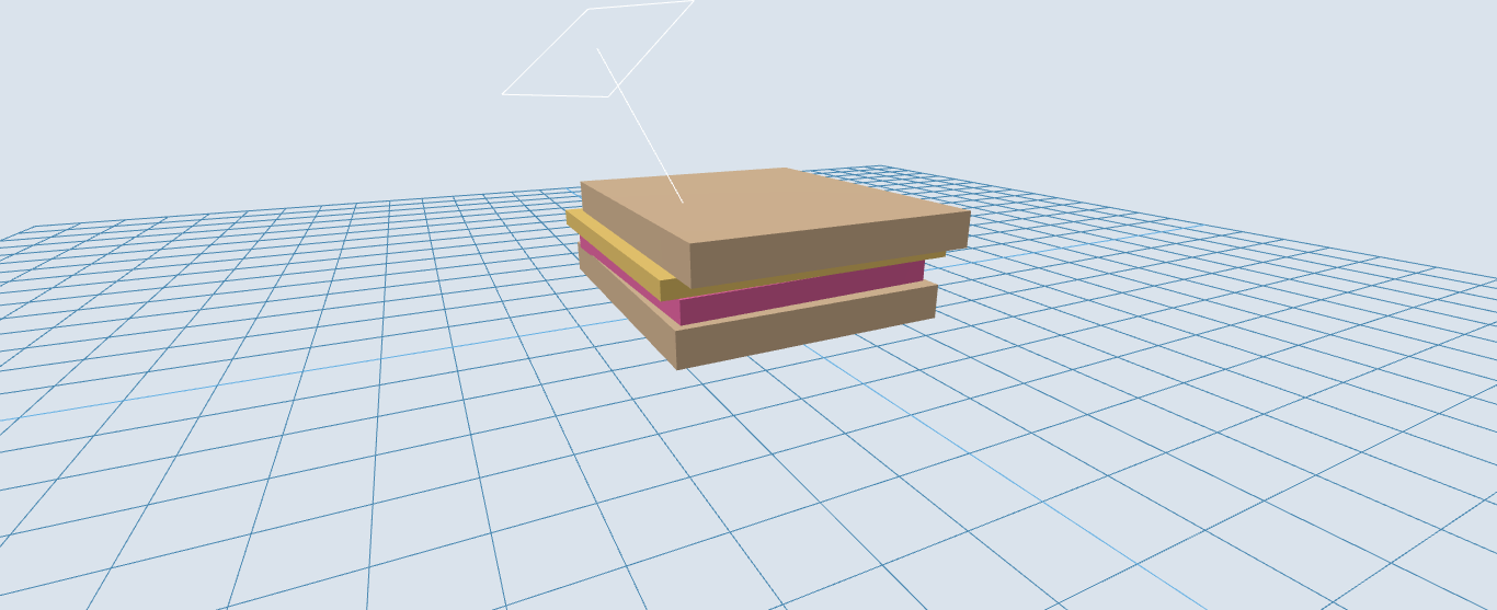 Day 2 food challenge: PB andJ - criado por Emily Henderson com 3D