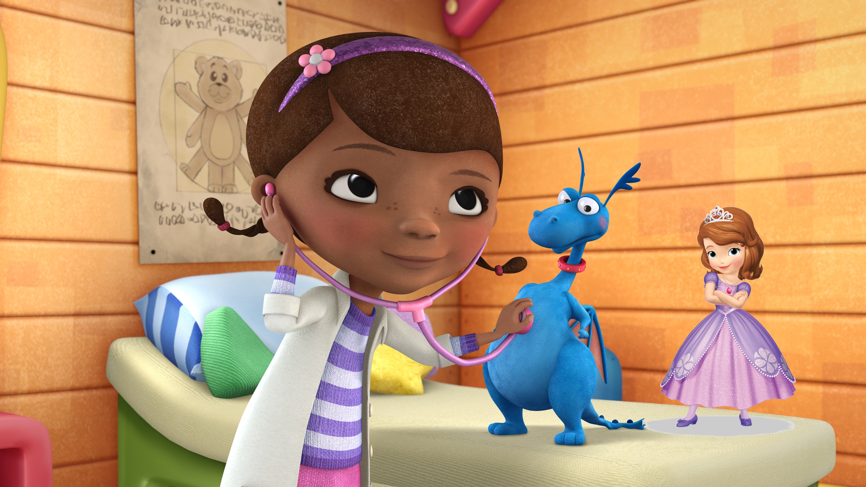 doc mcstuffins and Sofia by Joanna - created by Joanna Funmilola with paint