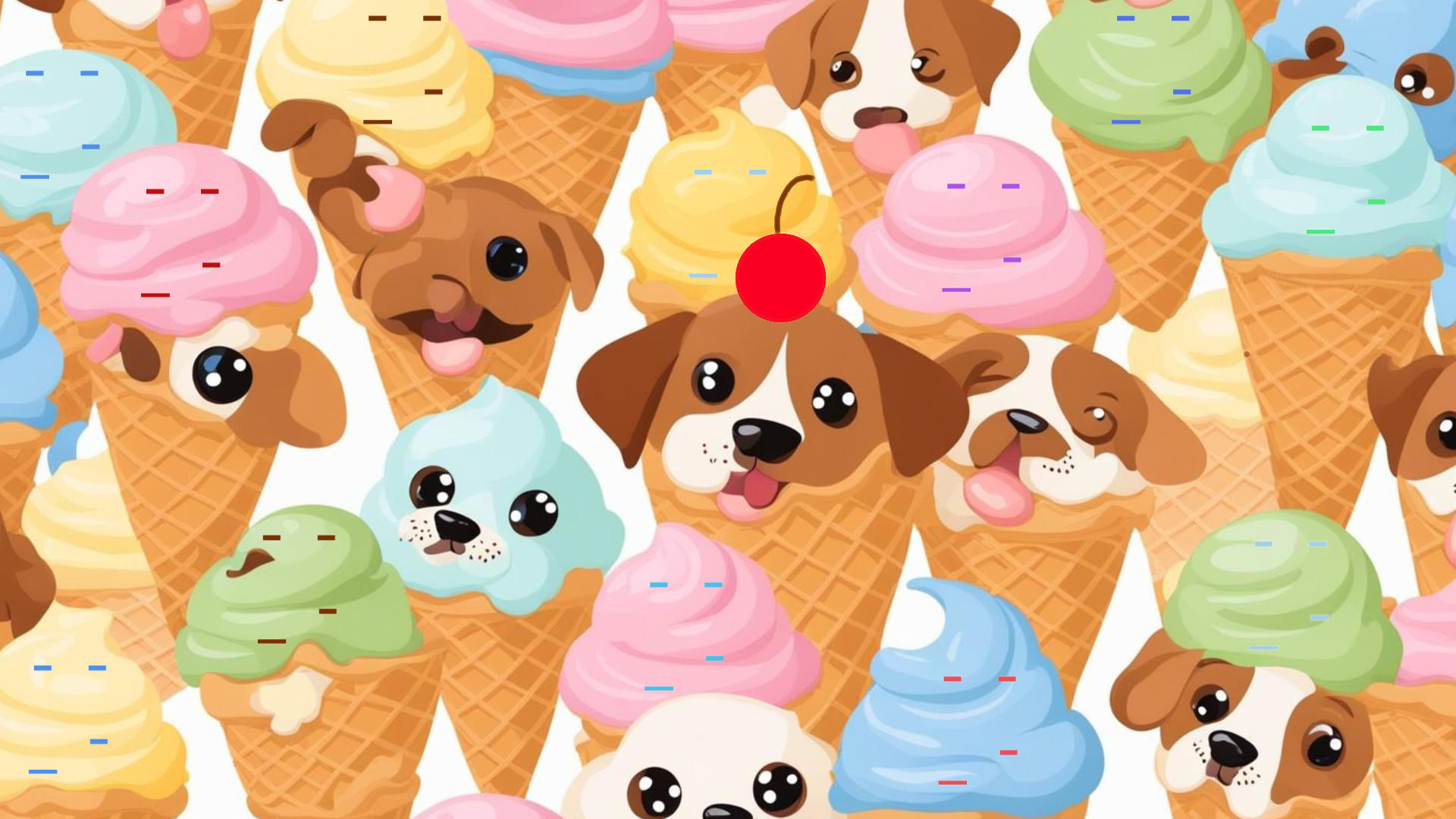 doggy ice cream - created by Maci Bassett with paint