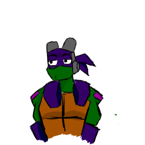 Donnie! - created by Asher_Likes_Turtles with paint