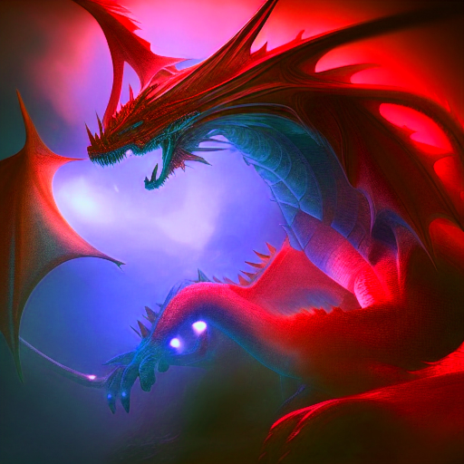 dragon 6 - created by Jadyn Gruenberg with paint