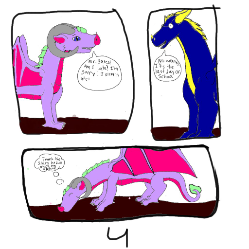 Dragons page 4 - erstellt von PuffyArt mit paint