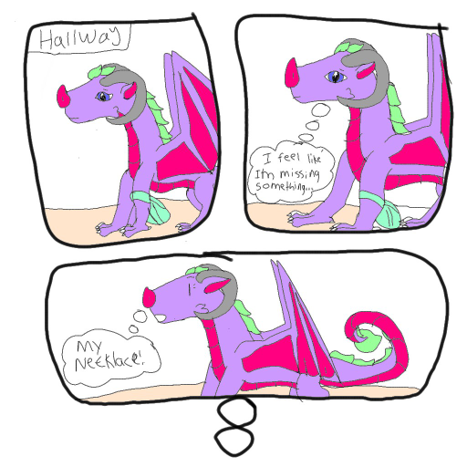 Dragons page 8 - created by PuffyArt with paint