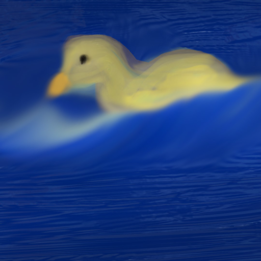 duck - created by ROGER WISE with paint