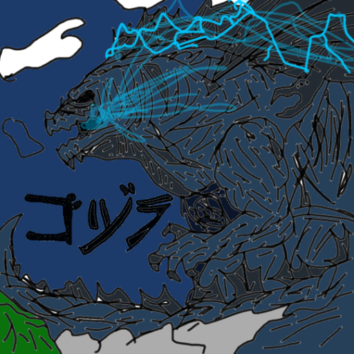 earth godzilla(not my best) - created by Indoraptor(ripper) with paint