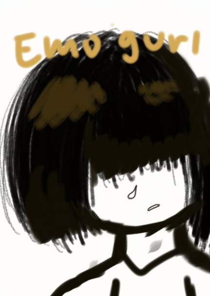 Emo gurl - criado por •×co.ok.ie×• com paint