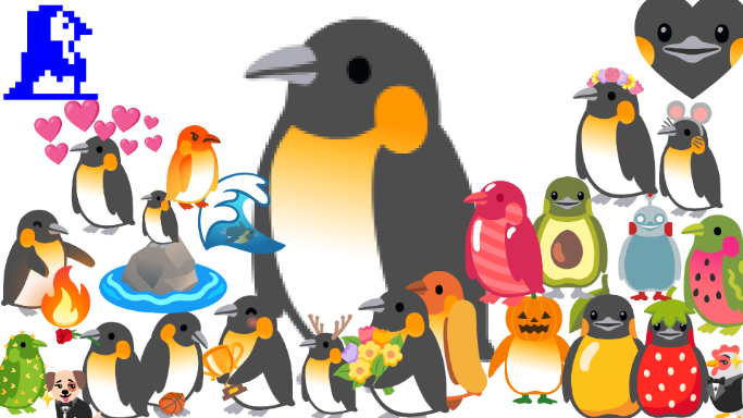 Everything penguins - dibuat oleh 🍄D̴a̴̴r̴̴k̴̴A̴̴u̴̴r̴a̴🌑 dengan paint