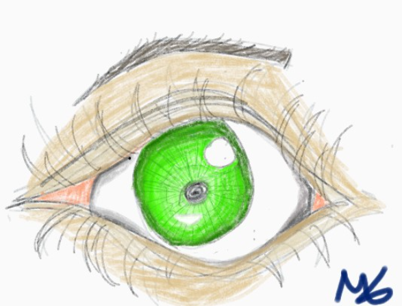 eye am watching u - تم إنشاؤها بواسطة s@mwa$here مع paint