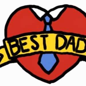 Fathers Day Best Dad Heart  sumo work created by 