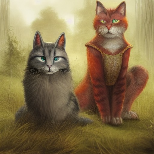 firestar and greystripe?????? - created by MundaY with paint
