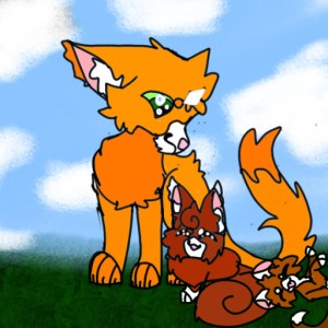 Firestar and squirrelkit and leaf kit  sumo work created by 