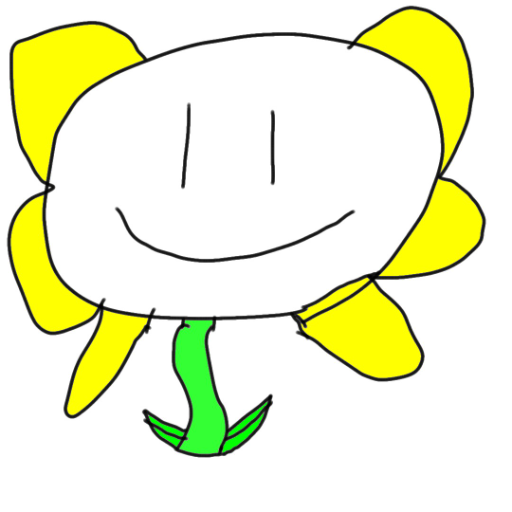 flowey - created by chaoz lord 77 with paint