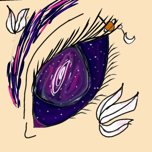 For luna ( a galaxy eye) - created by ꧁༺₷ℎ₳₸₸ℇΓℇD⚠ℍℇ₳ Γ₸༻꧂ with paint