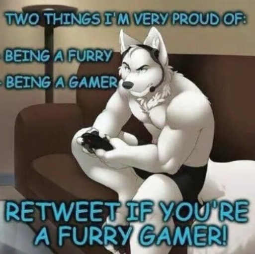 furry gamer - created by Guest with paint