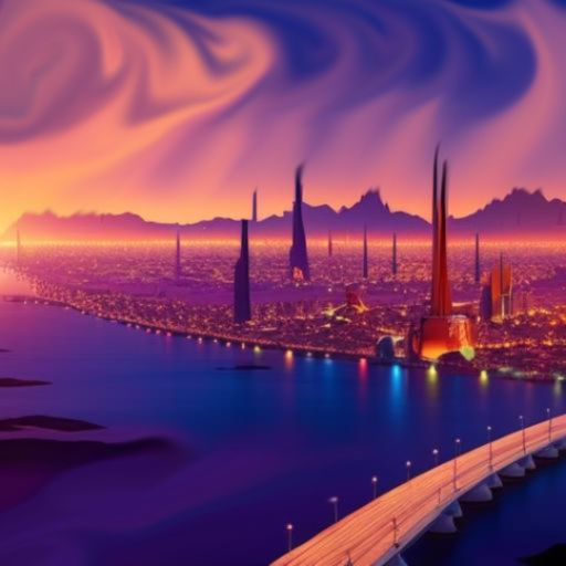 Futurist city - created by MOONY with paint