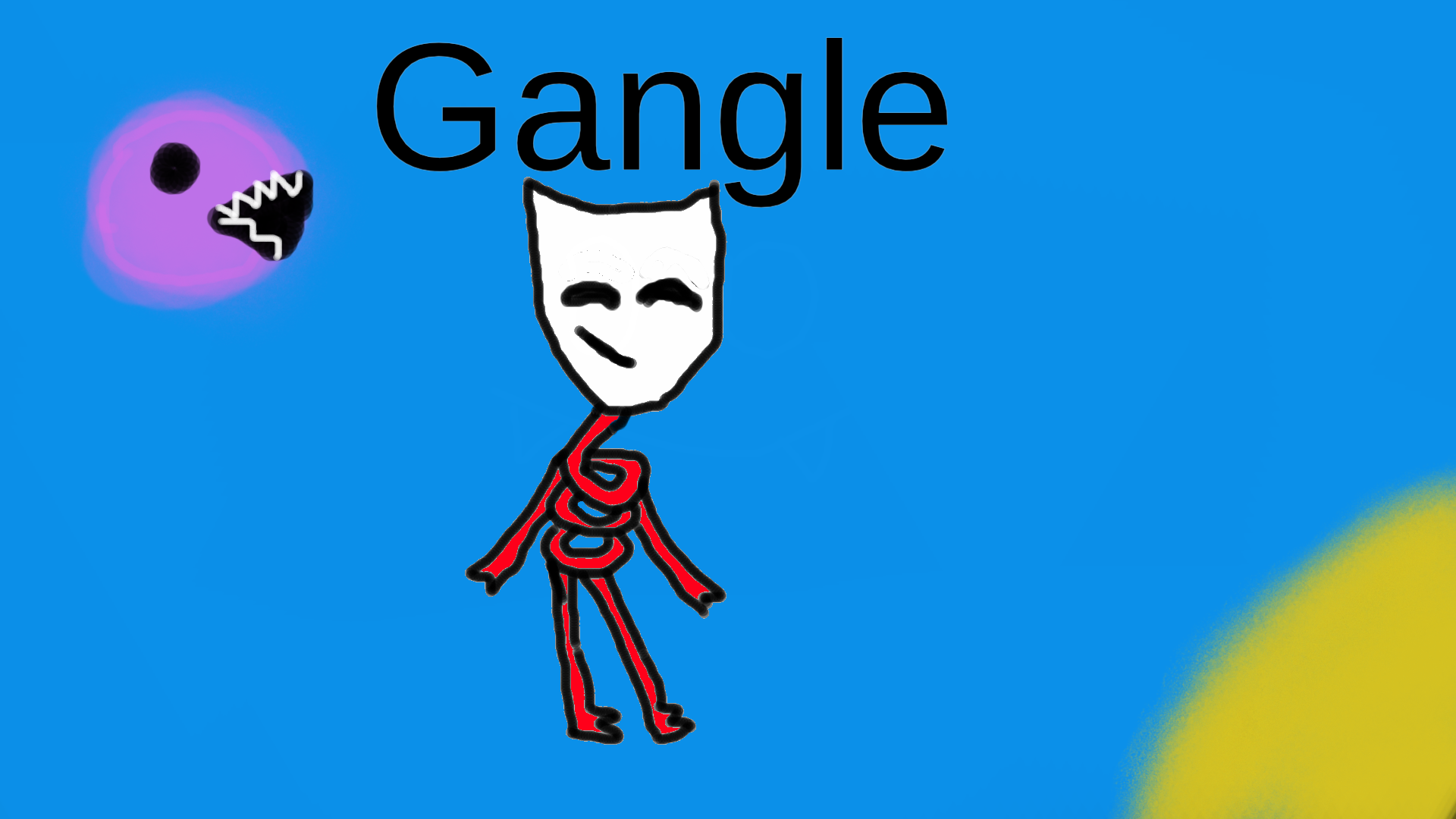 Gangle from TADC - created by Emily Henderson with paint