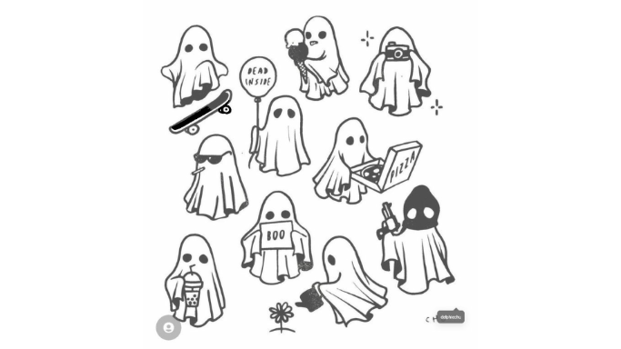 ghosts - được tạo bởi Hope Mercer 18 (STUDENT) với paint