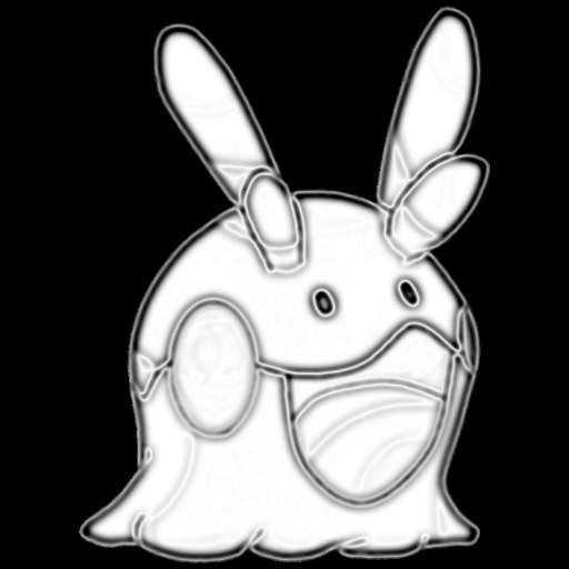 Goomy as a ghost type - created by Zane Hutchinson with paint