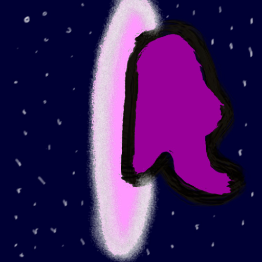 guess what it is. - created by midnight wich with paint