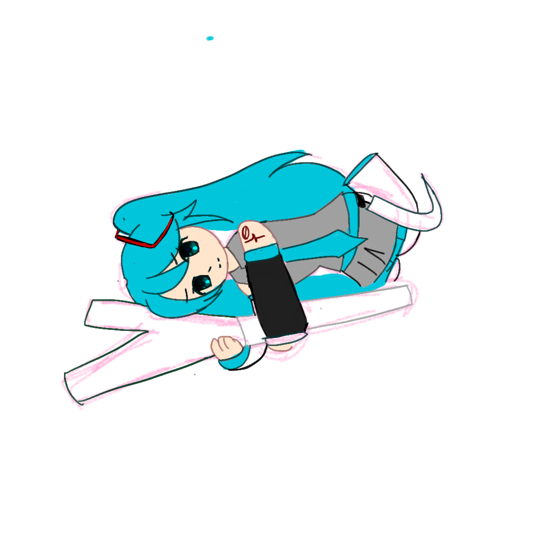 Hatsune MIKUUU - created by Kel with paint