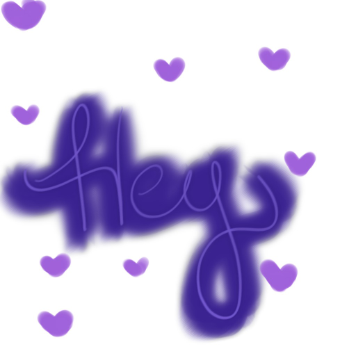 hey - created by Gabby Hamlin with paint