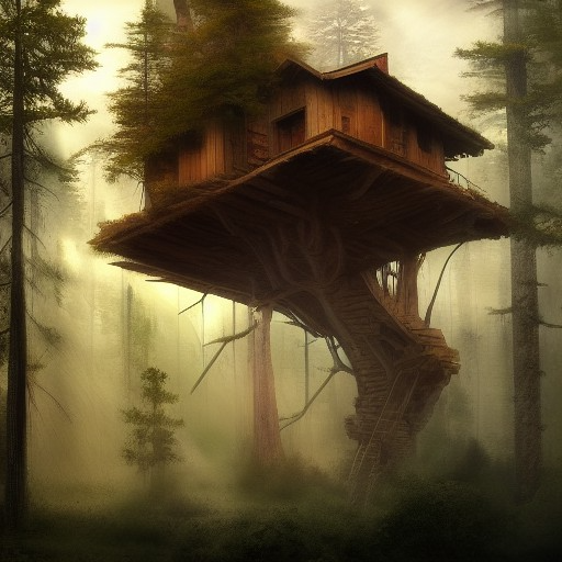 house in the forest - dicipta oleh (づ｡◕‿‿◕｡)づ dengan paint